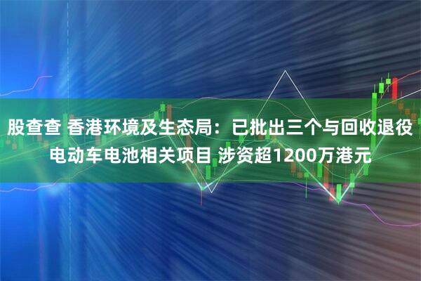 股查查 香港环境及生态局：已批出三个与回收退役电动车电池相关项目 涉资超1200万港元