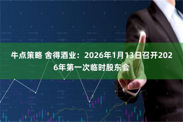 牛点策略 舍得酒业：2026年1月13日召开2026年第一次临时股东会