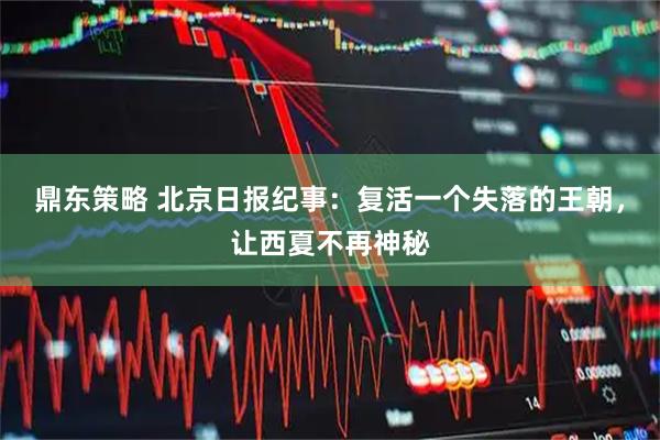 鼎东策略 北京日报纪事：复活一个失落的王朝，让西夏不再神秘