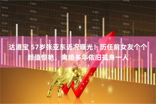 达道宝 57岁张亚东近况曝光！历任前女友个个颜值惊艳，离婚多年依旧孤身一人